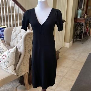Banana Republic black 100% merino wool dress.